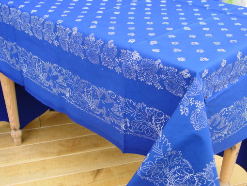 Große Blaudruck-Tischdecke 6513 – Bild 3