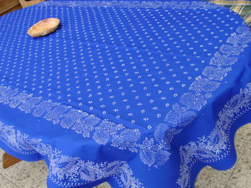 Große Blaudruck-Tischdecke 6528