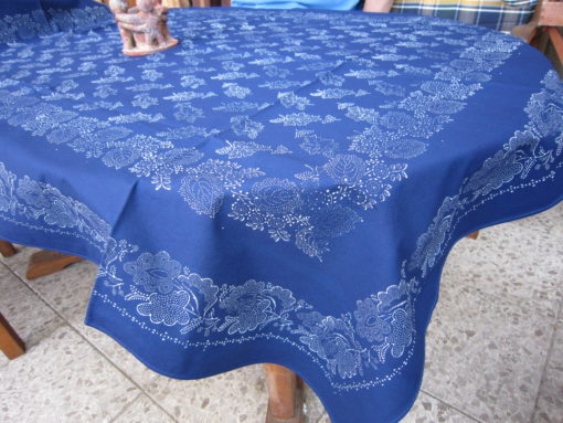 Große Blaudruck-Tischdecke 6531 – Bild 3