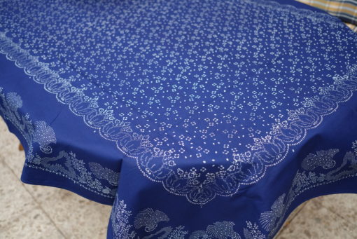 Große Blaudruck-Tischdecke 6415