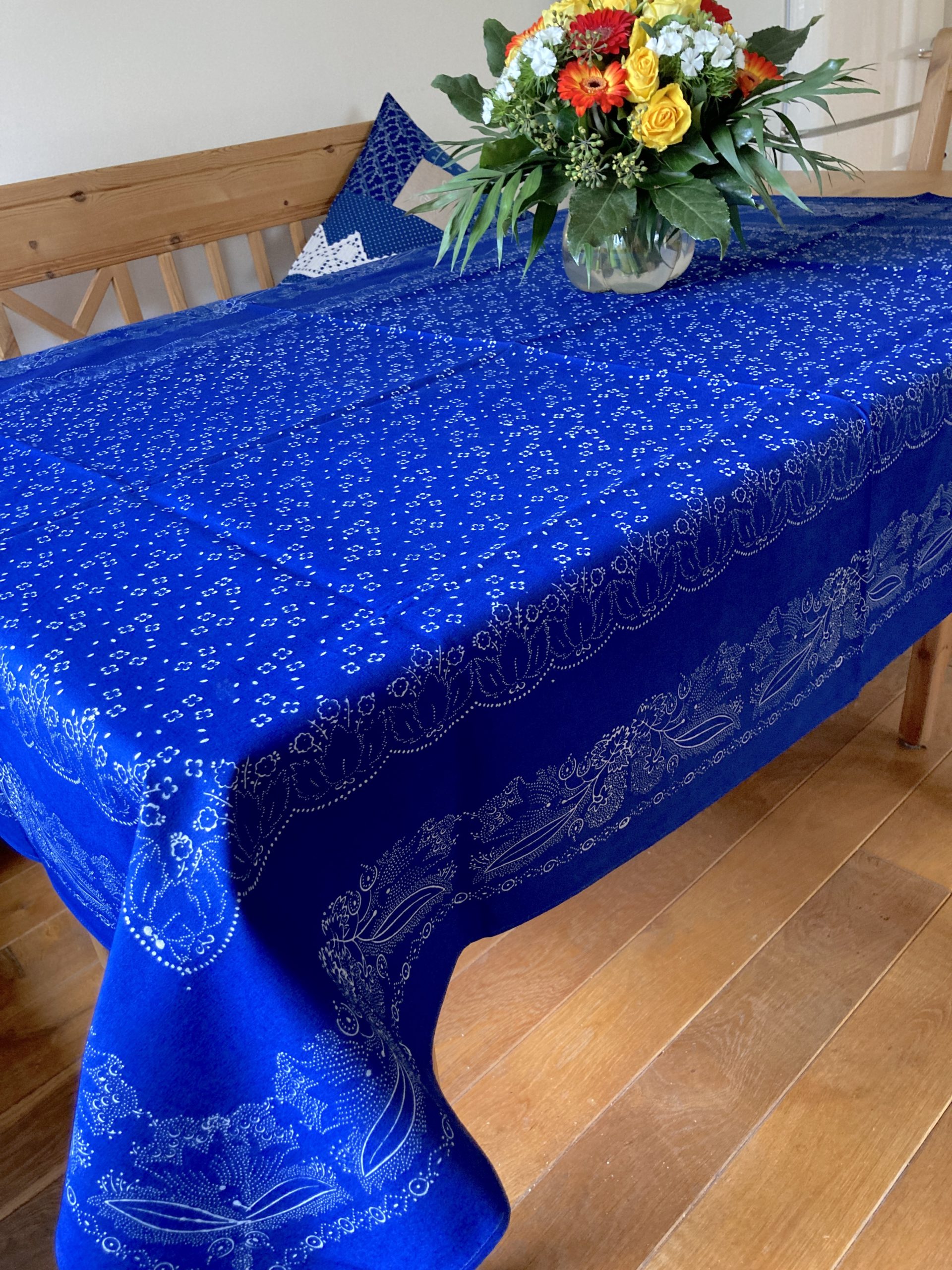 Große Blaudruck-Tischdecke 6539 | Tischdecken