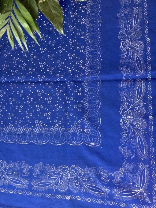 Große Blaudruck-Tischdecke 6539 – Bild 3
