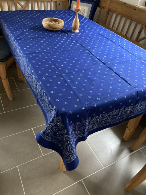 Große Blaudruck-Tischdecke 6621