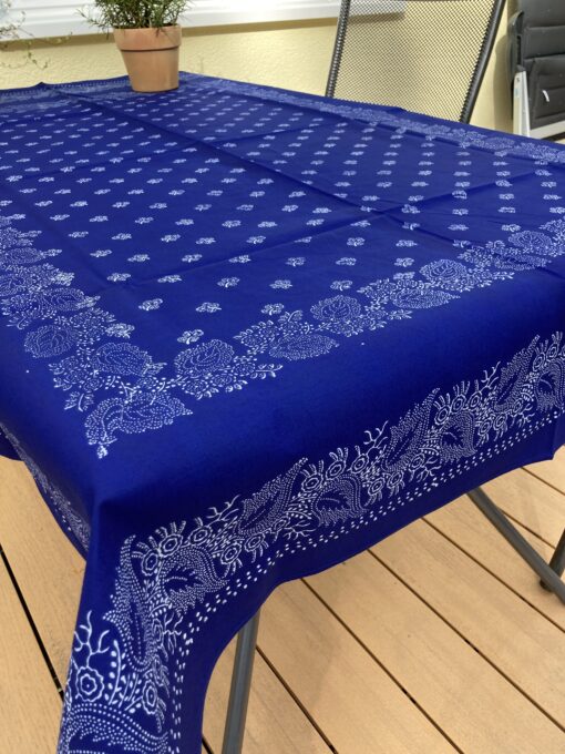 Große Blaudruck-Tischdecke 6626