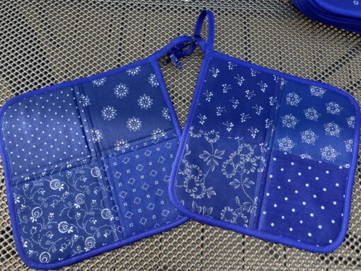Blaudruck - Topflappen 7203