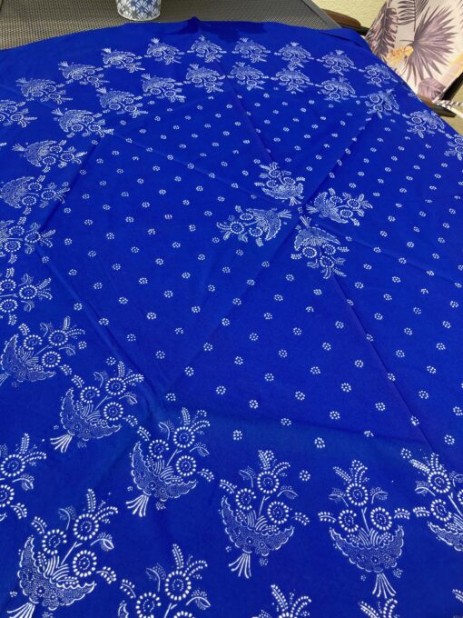 Große runde Blaudruck-Tischdecke 6657 – Bild 2