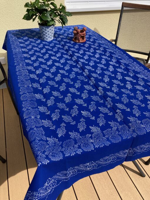 Große Blaudruck-Tischdecke 6659