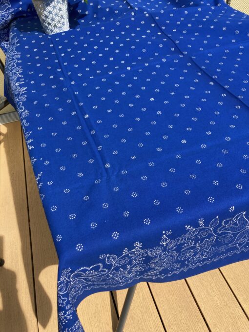 Große Blaudruck-Tischdecke 6665