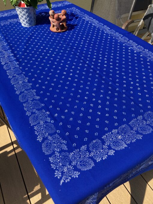 Große Blaudruck-Tischdecke 6669