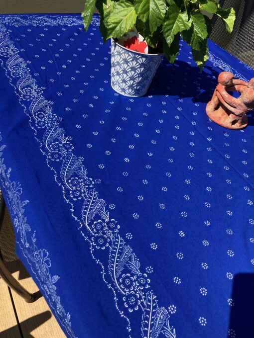 Große Blaudruck-Tischdecke 6673 – Bild 2