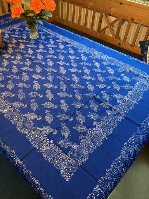 Große Blaudruck-Tischdecke 6681
