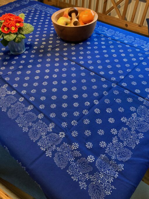 Große Blaudruck-Tischdecke 6682