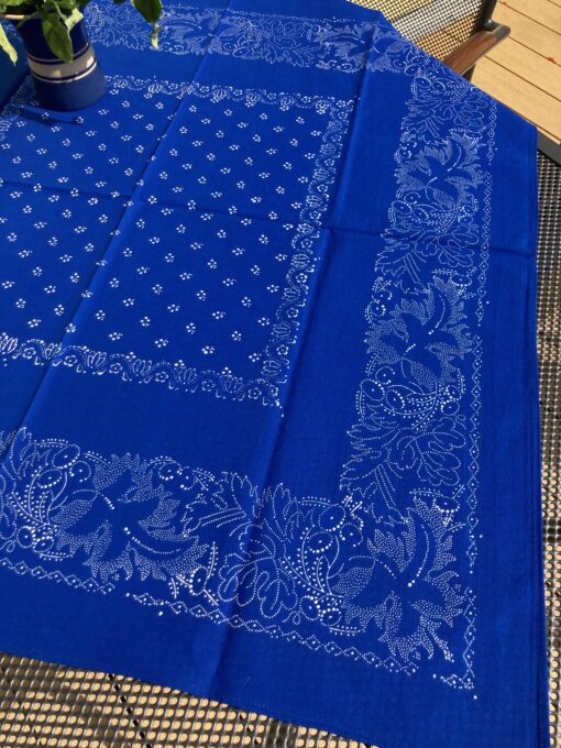 Blaudruck - Mitteldecke 6754 – Bild 2