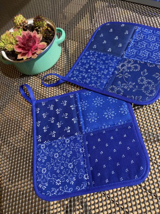 Blaudruck - Topflappen 7231