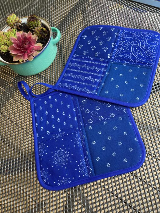 Blaudruck - Topflappen 7232