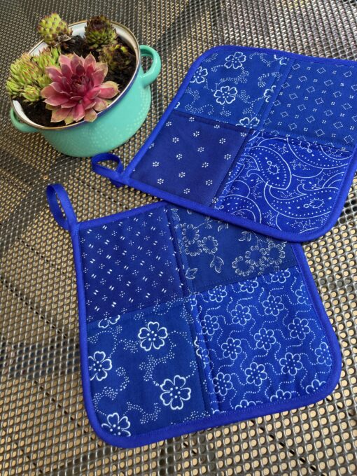 Blaudruck - Topflappen 7233