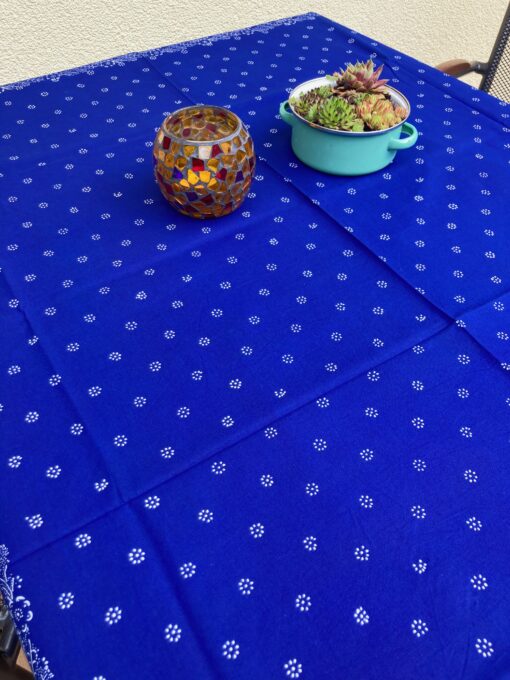 Große Blaudruck-Tischdecke 6403 – Bild 2