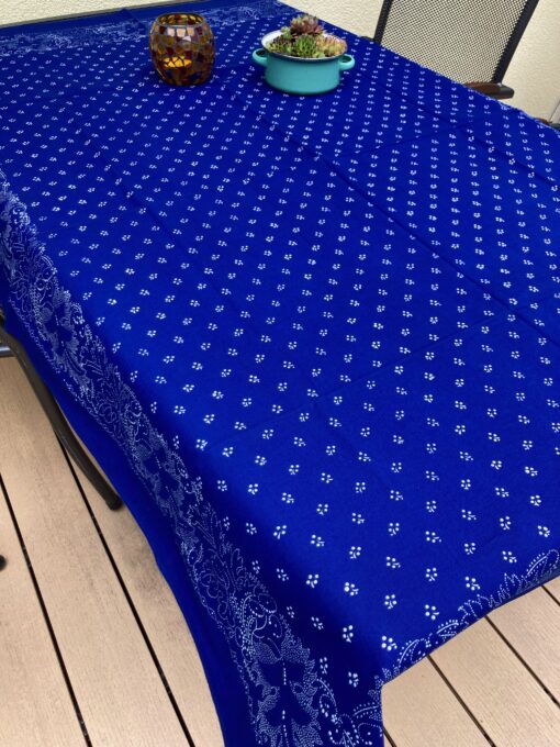 Große Blaudruck-Tischdecke 6692