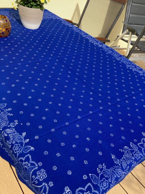 Große Blaudruck-Tischdecke 6405