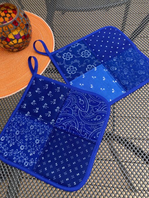 Blaudruck - Topflappen 7234