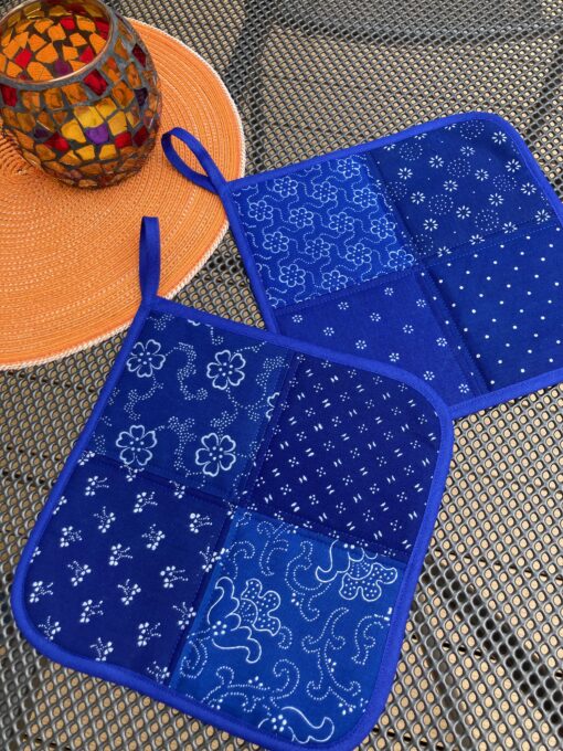 Blaudruck - Topflappen 7235