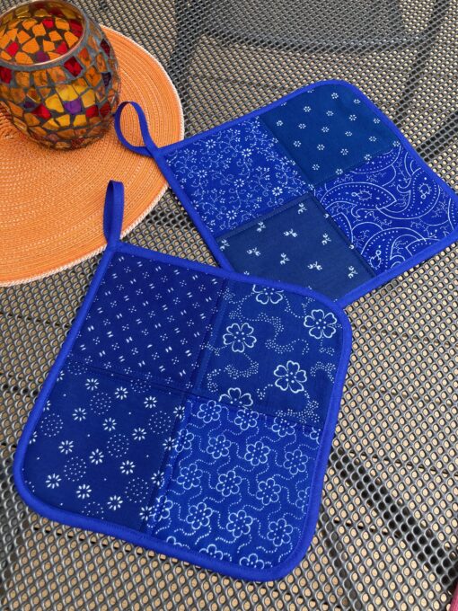 Blaudruck - Topflappen 7236