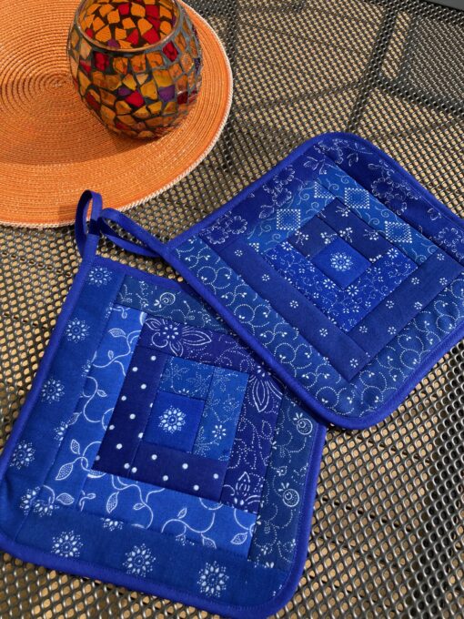 Blaudruck - Topflappen 7297