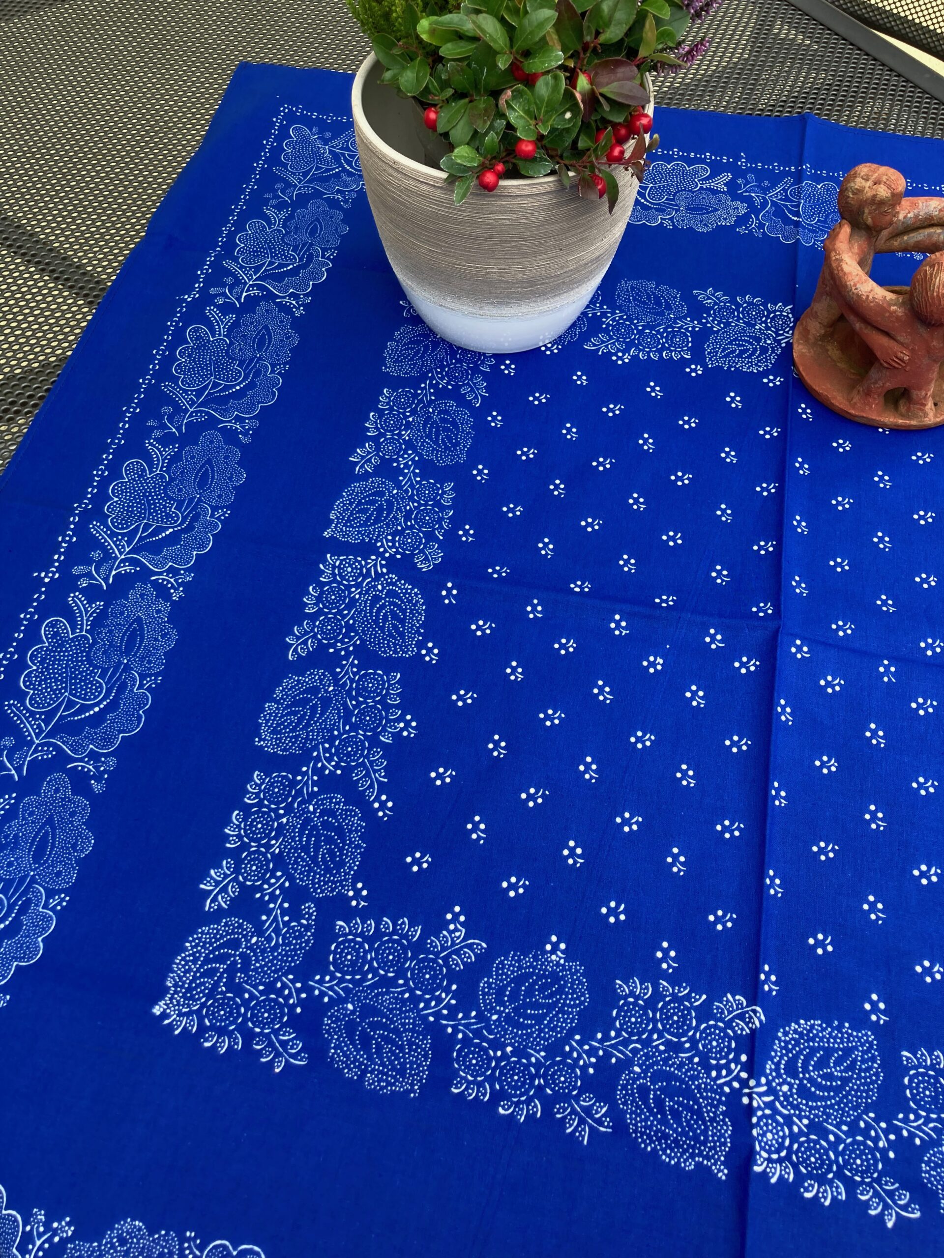 Blaudruck - Mitteldecke 6017 – Bild 2