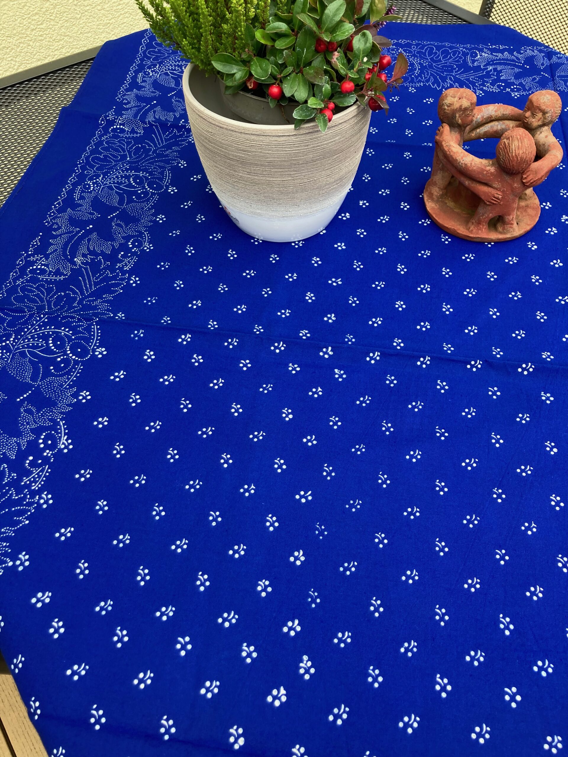 Blaudruck - Mitteldecke 6766 – Bild 2