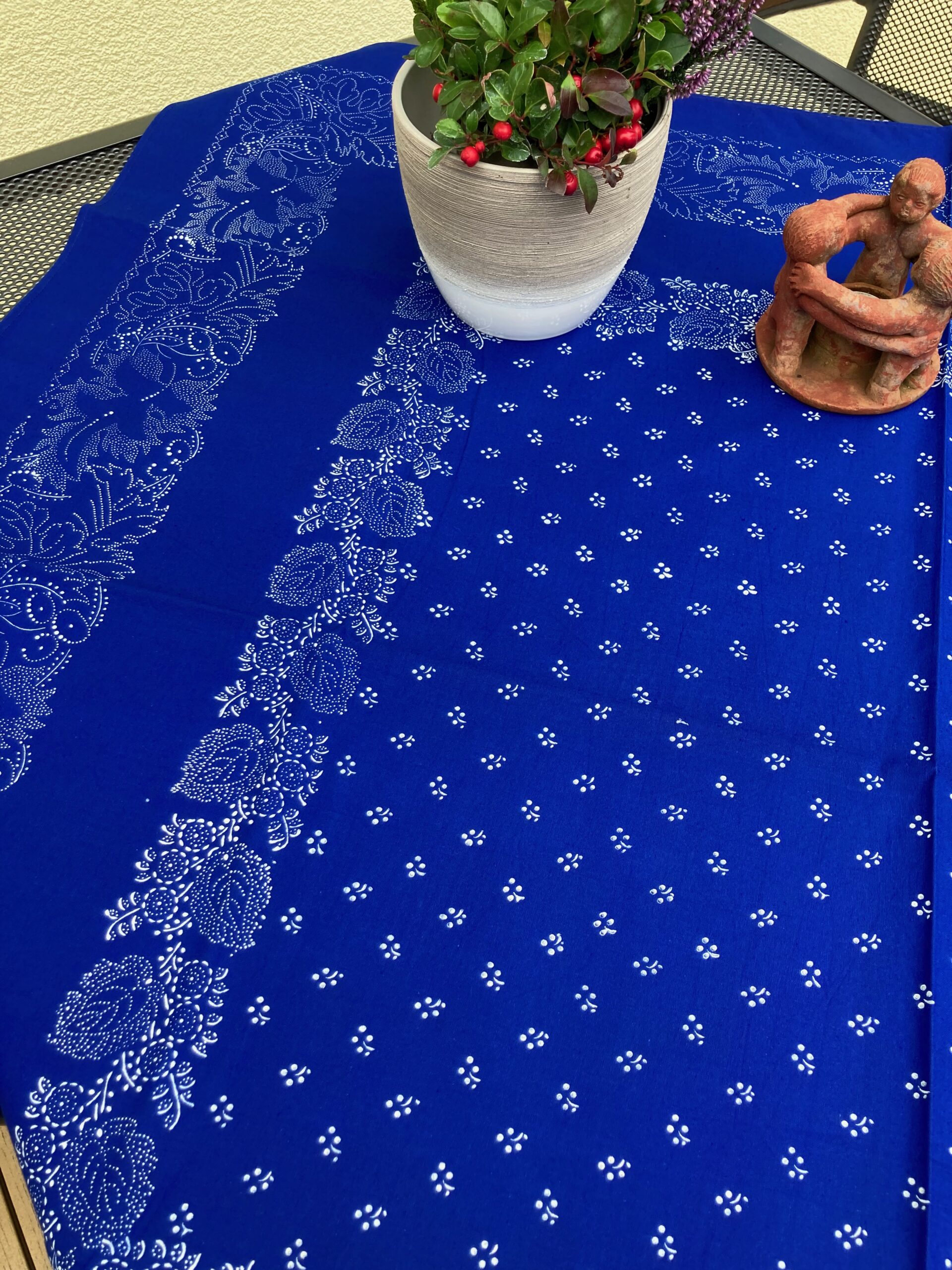 Blaudruck - Mitteldecke 6768 – Bild 2