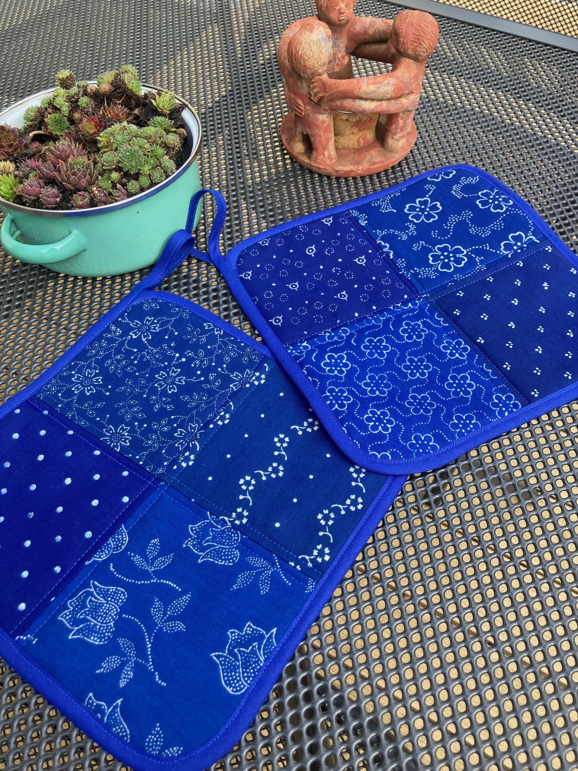 Blaudruck - Topflappen 7237