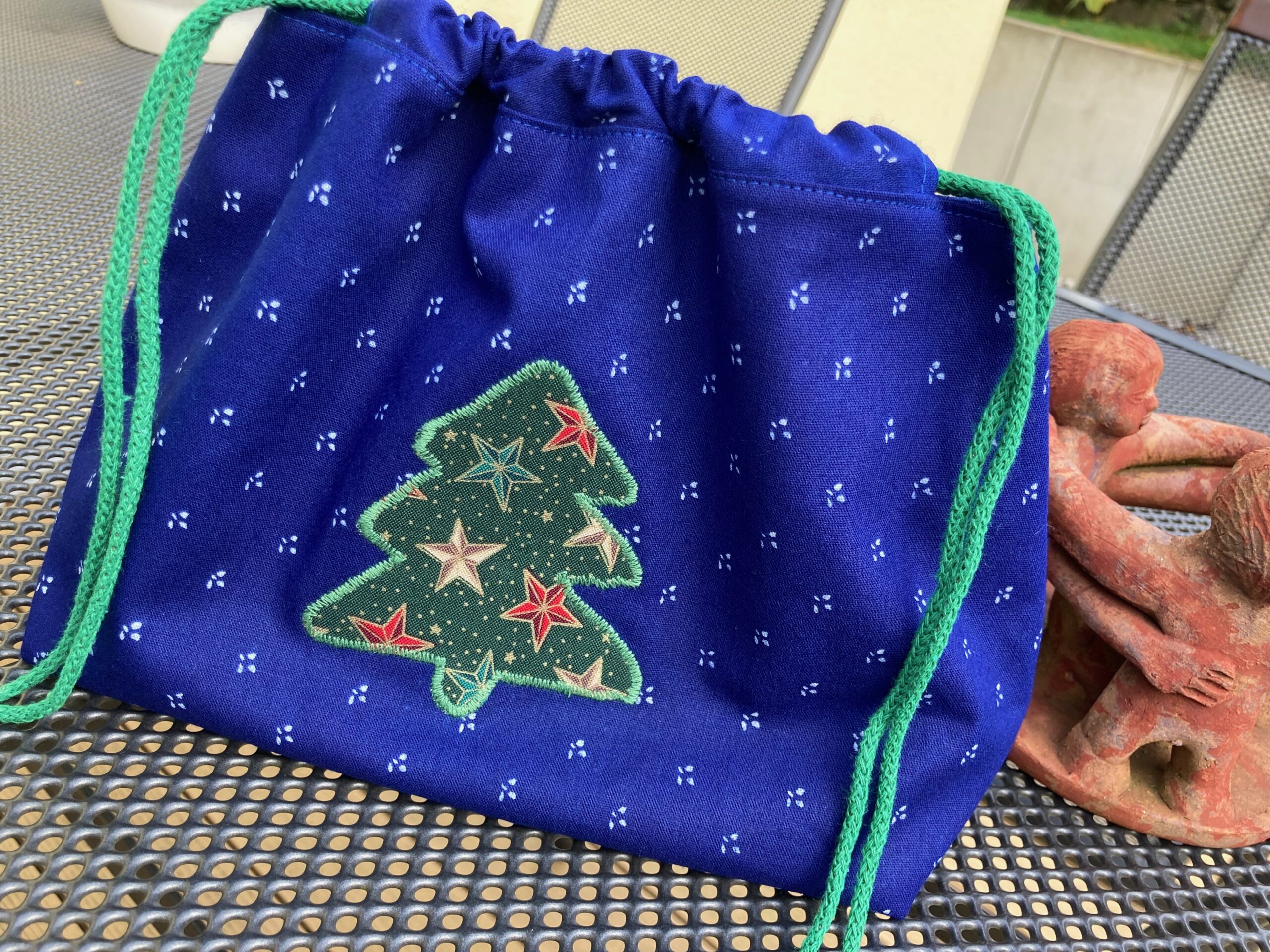 Blaudruck - Geschenkbeutel Tannenbaum 7300