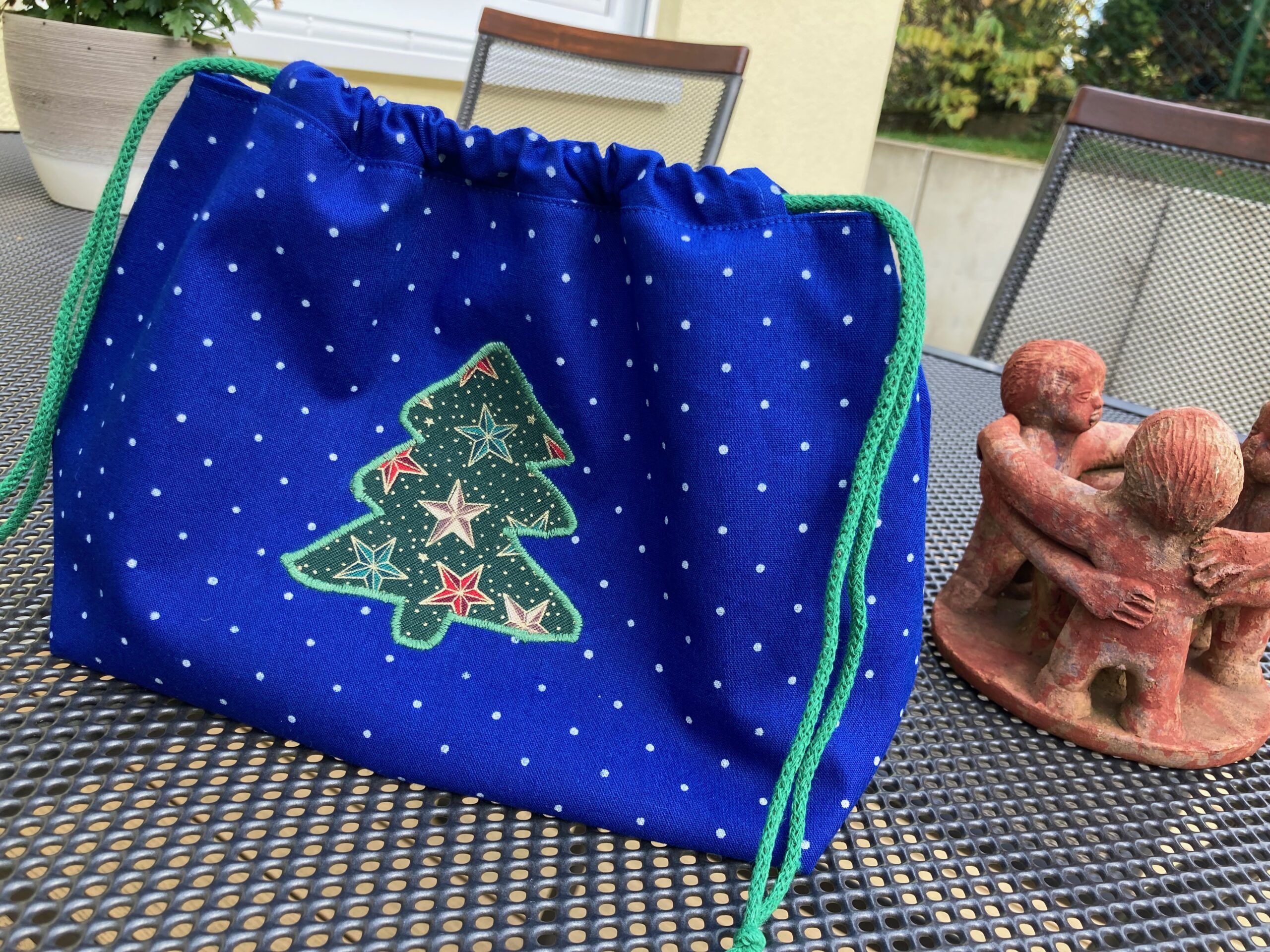 Blaudruck - Geschenkbeutel Tannenbaum 7315