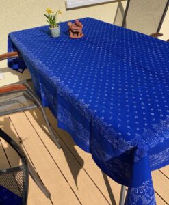 Große Blaudruck-Tischdecke 6412