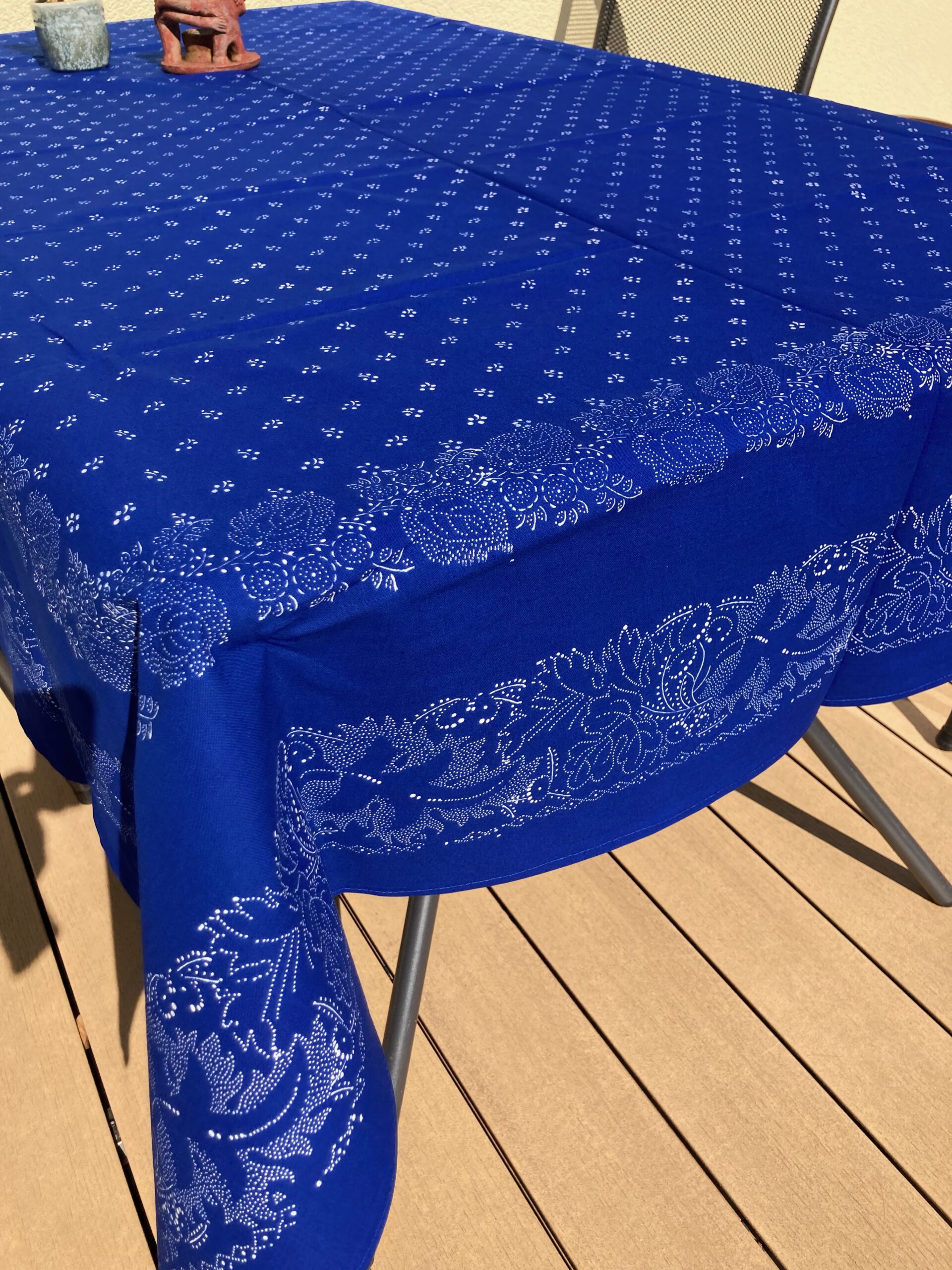 Große Blaudruck-Tischdecke 6412 – Bild 3