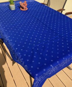 Große Blaudruck-Tischdecke 6413
