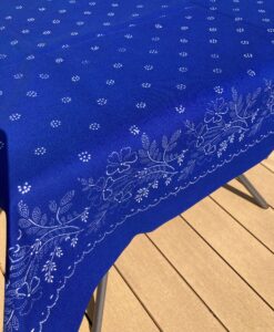 Alternative view of Große Blaudruck-Tischdecke 6413