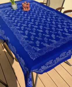 Große Blaudruck-Tischdecke 6415