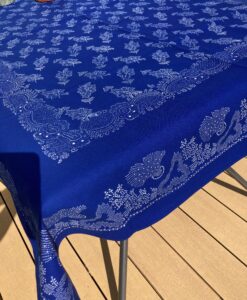 Alternative view of Große Blaudruck-Tischdecke 6415