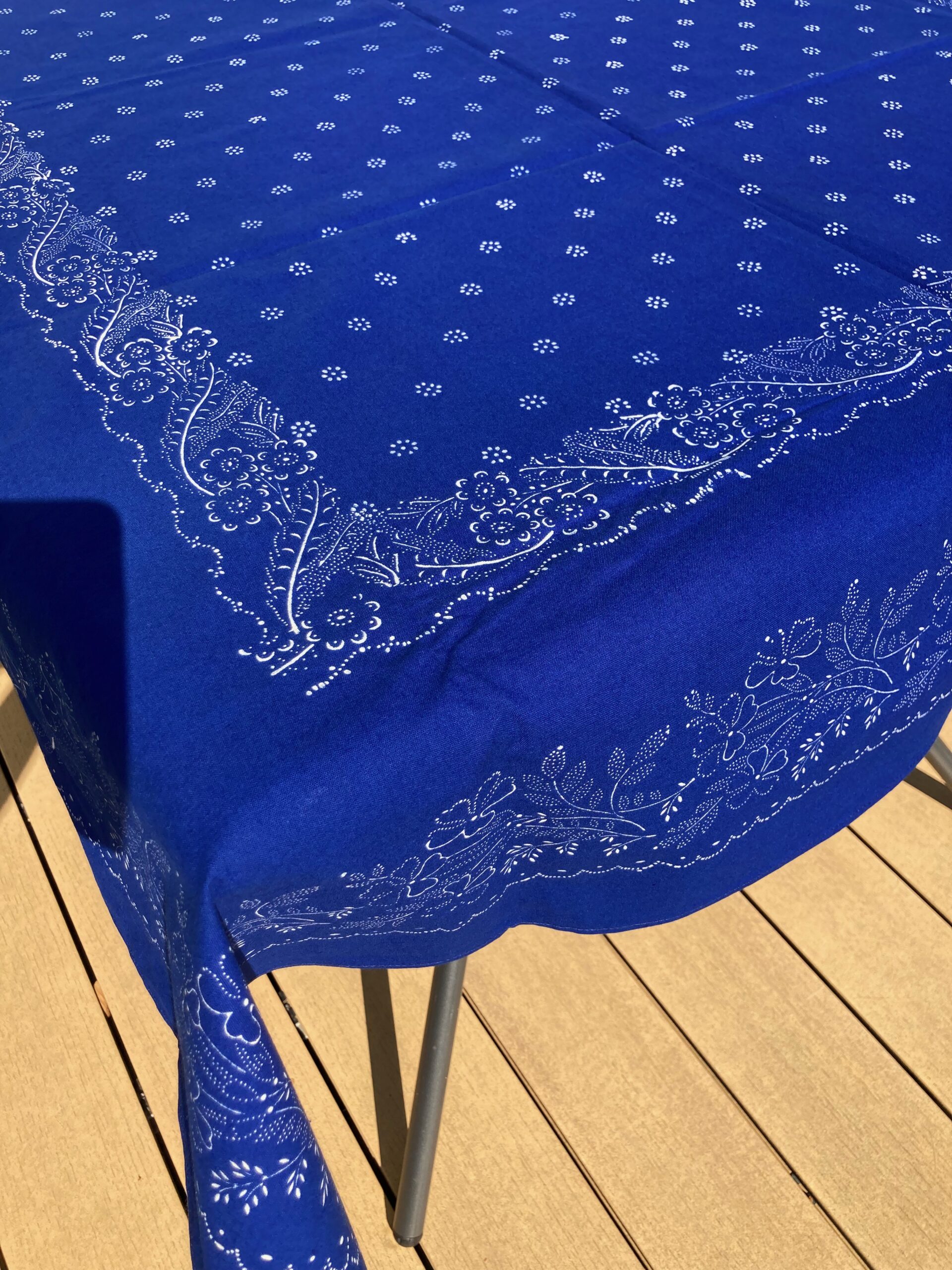 Große Blaudruck-Tischdecke 6416 – Bild 2