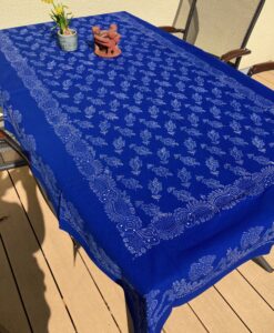 Große Blaudruck-Tischdecke 6417
