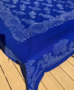 Alternative view of Große Blaudruck-Tischdecke 6417