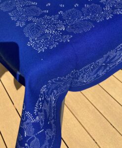 Alternative view of Große Blaudruck-Tischdecke 6418