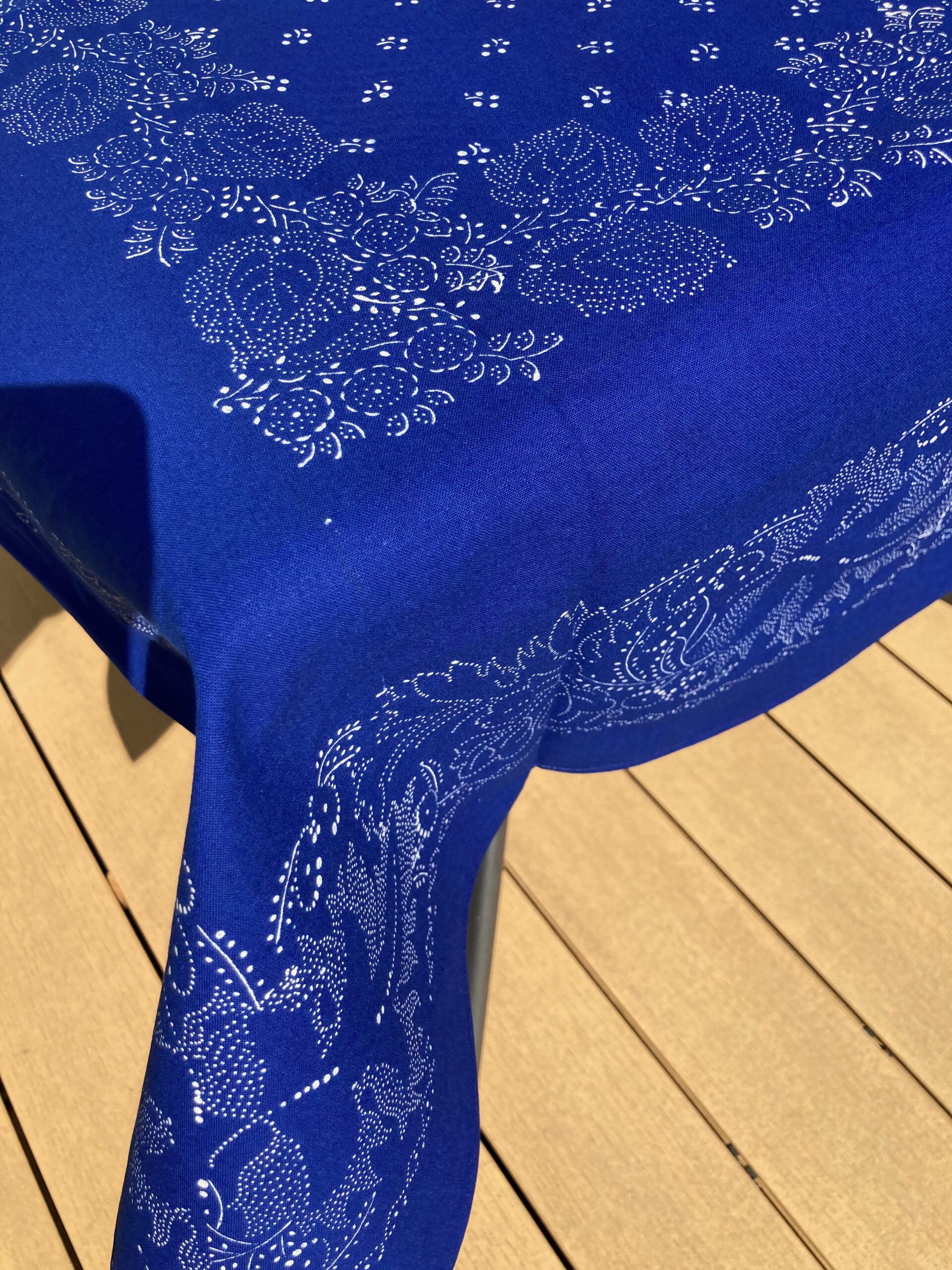 Große Blaudruck-Tischdecke 6418 – Bild 2