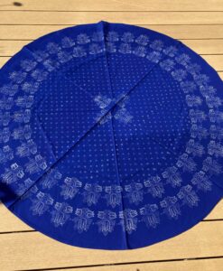 Alternative view of Große runde Blaudruck-Tischdecke 6450