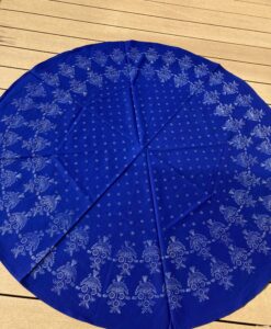 Alternative view of Große runde Blaudruck-Tischdecke 6451