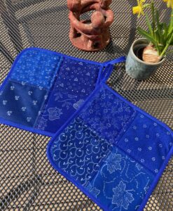 Blaudruck - Topflappen 7252