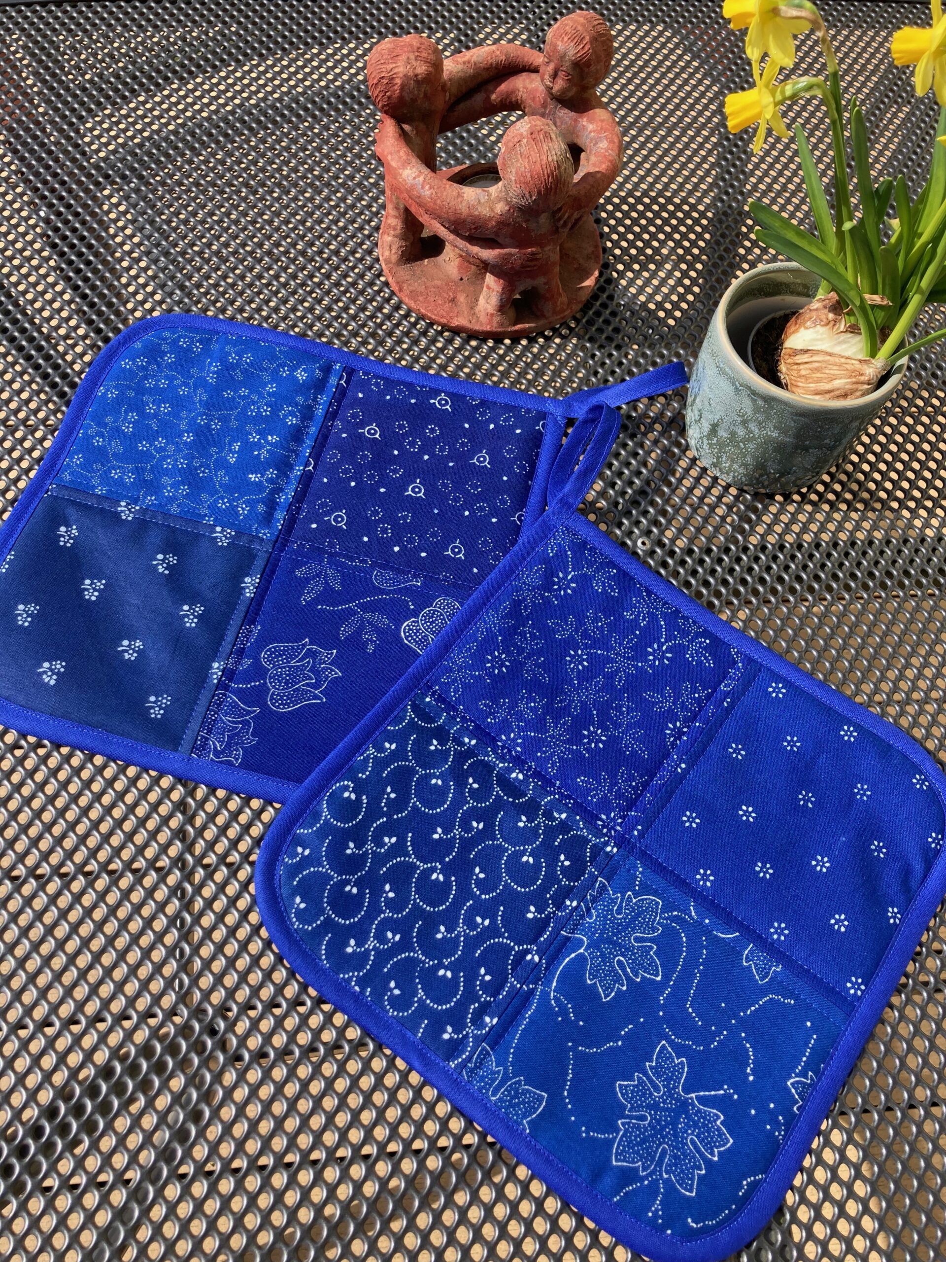 Blaudruck - Topflappen 7252