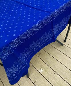 Große Blaudruck-Tischdecke 6421